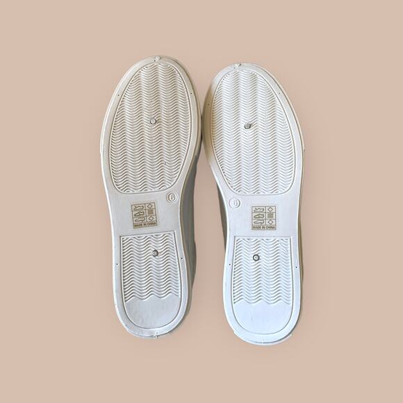 Nasty Gal Faux Croc Leather Platform Sneakers Size US 8/ UK 6 White - Picture 7 of 10